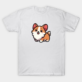 Cute Corgi 01 - Kawaii Sticker | Dog Mom, Dog Dad T-Shirt